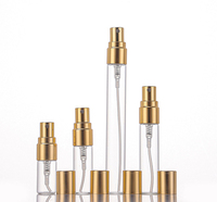 Flacon pulvérisateur de parfum de voyage rechargeable de 2 ml à 10 ml, atomiseur fin en verre à bouchon vissé, flacon vide de luxe, vente en gros du fabricant