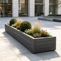 Kotak Tanam Modular WPC (Wood Plastic Composite) untuk Menanam Buah, Sayuran, dan Bunga