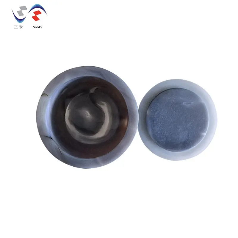 1000ml Natural crystal high quality agate grinding pot with agate grinding balls for ball mill machine