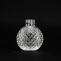 Bouteilles en verre cristal de luxe Bouteille de diffuseur d'huile essentielle de roseau