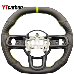 Accesorios Interiores para Auto YTcarbo para Wrangler Gladiator JL JK 2018-2025, Volante Calefactable con Estilo de Cuero Completo - Product Image 4
