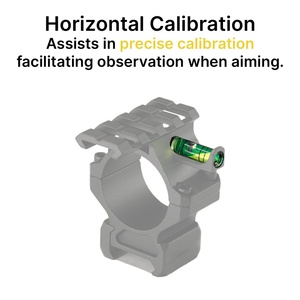 Anillas para mira telescópica BANGBANG, tubo de 30 mm con calibración horizontal y altura central de 1.0 pulgadas para observación en exteriores (Negro) - Product Image 3