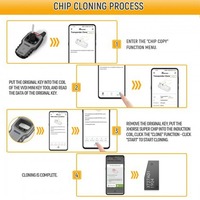 Xhorse VVDI2 VVDI Super Chip XT27A01 XT27A 100 Uds Chip transpondedor para ID46/40/43/4D/8C/8A/T3/47 Chip de llave de coche para Mini herramienta de llave