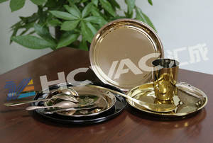 เครื่องเคลือบโลหะ PVD สำหรับเครื่องครัวสแตนเลส โรงงานชุบไทเทเนียมสีทอง - Product Image 4