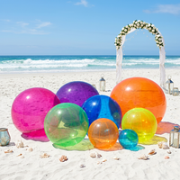 Boule transparente gonflable géante en PVC, boule transparente réutilisable, sphère hermétique, ballon pour fête, mariage, décoration de plage d'été