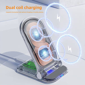 Station de charge <span class=keywords><strong>sans</strong></span> <span class=keywords><strong>fil</strong></span> magnétique pliable 15W 2026 avec port Type-C pour <span class=keywords><strong>iPhone</strong></span> 15/14/13/12/<span class=keywords><strong>11</strong></span> Pro Max - Product Image 5