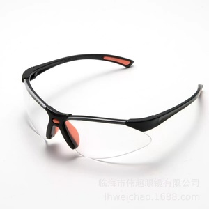 Gafas de Seguridad de Marco Completo, Lentes de Policarbonato, Marco TR90, Negro Naranja, Protección para Obras de Construcción - Product Image 3