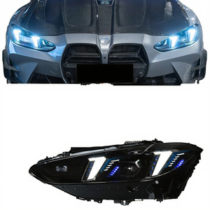 Faros Delanteros Láser de Doble Color Amarillo y Blanco de 12V para BMW Serie 4 M3 M4 G22 G23 G80 G82 2021-2024, Faros LED de 12V para 4 S - Product Image 2