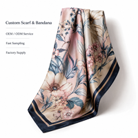Fabricant de foulards en soie sur mesure OEM ODM, foulards carrés en soie de mûrier, impression numérique de logos, vente en gros, approvisionnement direct d'usine