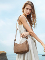 Populaire vache mode à carreaux Portable Durable en cuir PU réglable sangle de guitare femmes sac à bandoulière sac de selle pour les femmes