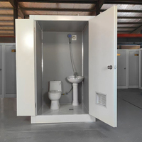 Toilettes préfabriquées mobiles modernes pour chantiers de construction, sanitaires à faible coût, bâtiments préfabriqués extérieurs, panneaux en acier, fabrication chinoise, portables