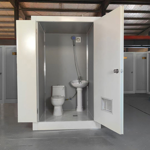 Baños Prefabricados Móviles Modernos para Obras de Construcción, Baños de Bajo Costo, Edificios Prefabricados para Exteriores, Paneles de Acero, Portátiles, Hechos en China - Product Image 4