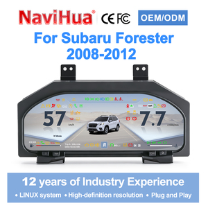 หน้าปัดดิจิตอลรถยนต์ดีไซน์ใหม่ Navihua ระบบ Linux พร้อม Carplay จอ LCD สำหรับ Subaru Forester 2008-2012 - Product Image 1