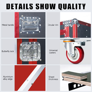 16u Pro Audio Standaard Pro <span class=keywords><strong>Amp</strong></span> <span class=keywords><strong>Rack</strong></span> Flightcase Schokbestendig <span class=keywords><strong>Amp</strong></span> <span class=keywords><strong>Rack</strong></span> Flight Road <span class=keywords><strong>Case</strong></span> Voor <span class=keywords><strong>19</strong></span> Inch <span class=keywords><strong>Rack</strong></span> - Product Image 2