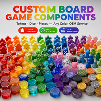 Impression personnalisée de jeux de société, ensemble complet de composants de jeux de société, jetons, dés, pièces, service de fabrication