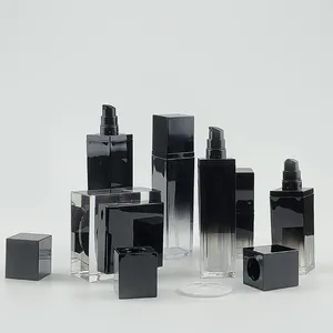 Double Wall Plastic 15ml To 100ml Colored Plastic Bottle 30g 50g 70g Acrylic Cream Jars Cosmetic Bottles And Jars Sets