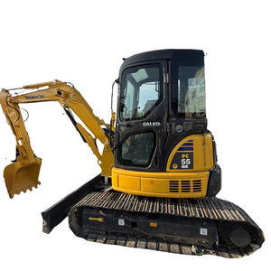 Excavadora de segunda mano Komatsu PC55 de 5,5 toneladas de alta calidad Japón Buen estado Construcción Maquinaria sobre orugas Cojinete de bomba de engranajes - Product Image 1