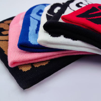 Chapeau en tricot 100% acrylique, bonnet d'hiver, bonnet électronique d'hiver, bonnet pour enfants, logo personnalisé