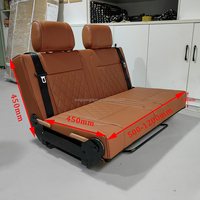 Siège de camping-car LXRV de 100 cm de large, en cuir Napa de luxe, imperméable, pour 3 personnes, lit triple arrière, siège de camping-car