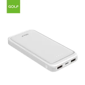 Golf Fabricage Draagbare Polymeer Power Pack Led Display Dual Usb Pd 20W Snel Opladen Power Bank 10000Mah Voor Laptop