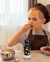 Bouteille de boisson pour enfants en acier inoxydable à double paroi isolée sous vide RCS sans BPA avec couvercle en paille à vis Bouchon de sport pour enfants
