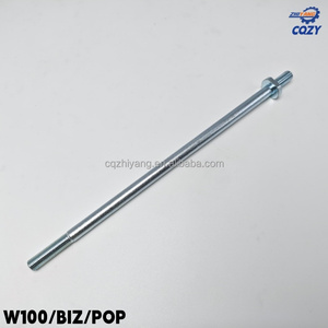 Axe de roue W100, axe de fourche plat, axe de bras oscillant BIZ110 POP, axe de pivot pour <span class=keywords><strong>moto</strong></span> <span class=keywords><strong>Honda</strong></span>, marché sud-américain, pièces et accessoires - Product Image 1