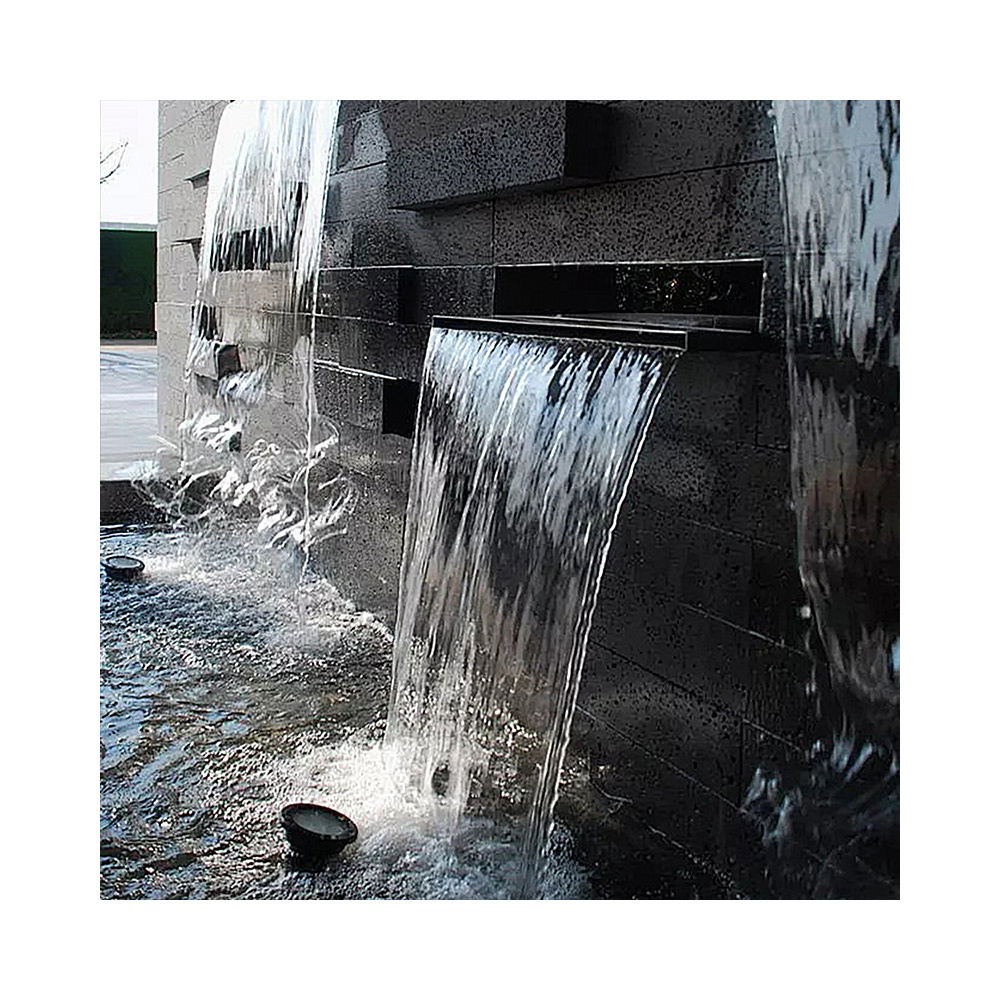 Artificial Waterfalls LED Lighted Water Curtain Fountain for Pool Water Wall Feature Decoration Light Fountain
