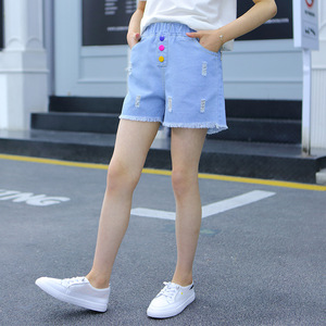 Estate bambini Jeans ragazze a vita media Denim Shorts bambine graziosi <span class=keywords><strong>pantaloni</strong></span> <span class=keywords><strong>corti</strong></span> <span class=keywords><strong>da</strong></span> bambino <span class=keywords><strong>pantaloni</strong></span> Casual - Product Image 6