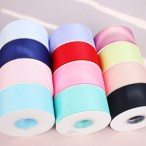 Fabrieksgroothandel Gepersonaliseerd Dubbelzijdig 75mm 100% Polyester Hoogwaardig Grosgrain Lint Cadeaulint 196 Kleuren - Product Image 5