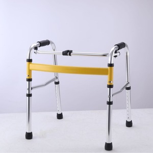 Children's Walking Aid Aluminum Alloy <b>Folding</b> <b>Walker</b> Lower Limb Rehabilitation Support Frame - Product Image 1