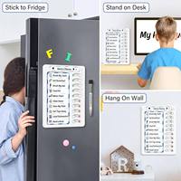 Nouveau Tableau de Planification des Tâches Rectangulaire Effaçable pour Enfants, Modèle Transfrontalier, avec Liste de Tâches Quotidiennes et Liste de Choses à Faire