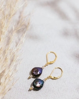 Pendientes de Perlas Color Pavo Real en Oro, Acero Inoxidable, Elegantes y a la Moda para Mujer, Regalo, Joyería para Fiestas, Venta al Por Mayor