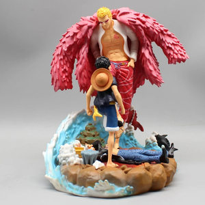 ฟิกเกอร์0ne 21ซม. รูปการ์ตูน donquixote doframingo VS luffy รูปปั้นตุ๊กตาของสะสมของเล่นตกแต่งโต๊ะ - Product Image 3
