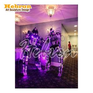Disfraz de LED colorido de alienígena para mujer, talla personalizada, material EVA, para actuaciones de baile en escenario, bar, KTV, estilo futurista transfronterizo - Product Image 6