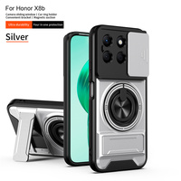 Support magnétique pour voiture Lichicase deux-en-un, accessoire mobile au toucher lisse pour Honor X7 X7A X7B, coque de téléphone pare-chocs