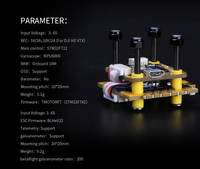 T-MOTOR MINI F7 MPU6000 32-Bit 5V 10V 20*20mm PWN Pengontrol Penerbangan DC Tanpa Sikat untuk Drone