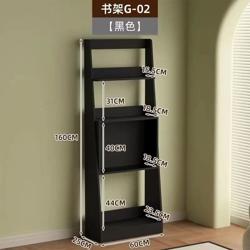 Estante de pie vintage de alta calidad de 160 cm [Negro]