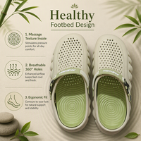 Sabots en EVA légers et tendance de qualité supérieure, respirants, à bout rond, semelle antidérapante, pour hommes et femmes, été, jardin