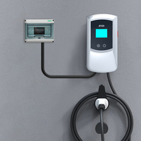 Estación de Carga para Vehículos Eléctricos Silver U de 7 kW, 220 V, 32 A para Uso Público, Montaje en Pared, GB/T