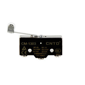 Micro-interrupteur électrique CM Changde CNTD CM-1303 SPDT à réinitialisation automatique avec poignée courte en plastique - Product Image 1