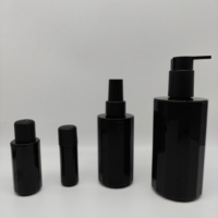 Flacon compte-gouttes en verre noir de 30ml pour forme de sérum d'huile essentielle pour les soins de la peau
