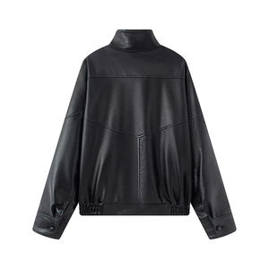 ZATRHMBM 2025 giacca autunno/inverno nuova moda da <span class=keywords><strong>donna</strong></span> <span class=keywords><strong>in</strong></span> <span class=keywords><strong>ecopelle</strong></span> a maniche lunghe giacca Casual da <span class=keywords><strong>donna</strong></span> a maniche lunghe - Product Image 3