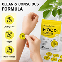 Acentiallabs 30 patchs nutritionnels sans cruauté animale Mood+ avec extrait de Mucuna Pruriens et de champignon Crinière de lion