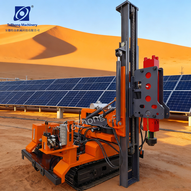 Specialized Pile Driver for Small Solar 4.5m Height, Compact, Ideal for Palm/Mountain/Distributed PV Photovoltaic Piling Machine
