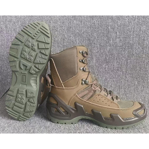 TSB08 Tactical <b>Boots</b> Outdoor All Seasons Waterproof Leather Tan High Top <b>Hiking</b> <b>Boot</b> - Product Image 1