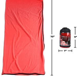 Forro para saco de dormir Woqi, tipo sobre rojo, 2000g, poliéster transpirable, para camping y mochilas de viaje, uso adulto - Product Image 2