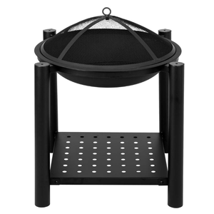 Nhà Máy Bán Hàng Trực Tiếp Ngoài Trời Thép Gỗ Cháy Hố Với Gỗ Lưu Trữ | Heavy-Duty <span class=keywords><strong>Burner</strong></span> Cho BBQ Cắm Trại Patio - Product Image 6