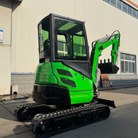 Mini-excavatrice professionnelle de 2 tonnes avec moteur Euro 5 et chenilles en caoutchouc pour jardinage et agriculture – Machine à pelle motorisée – Produit en promotion