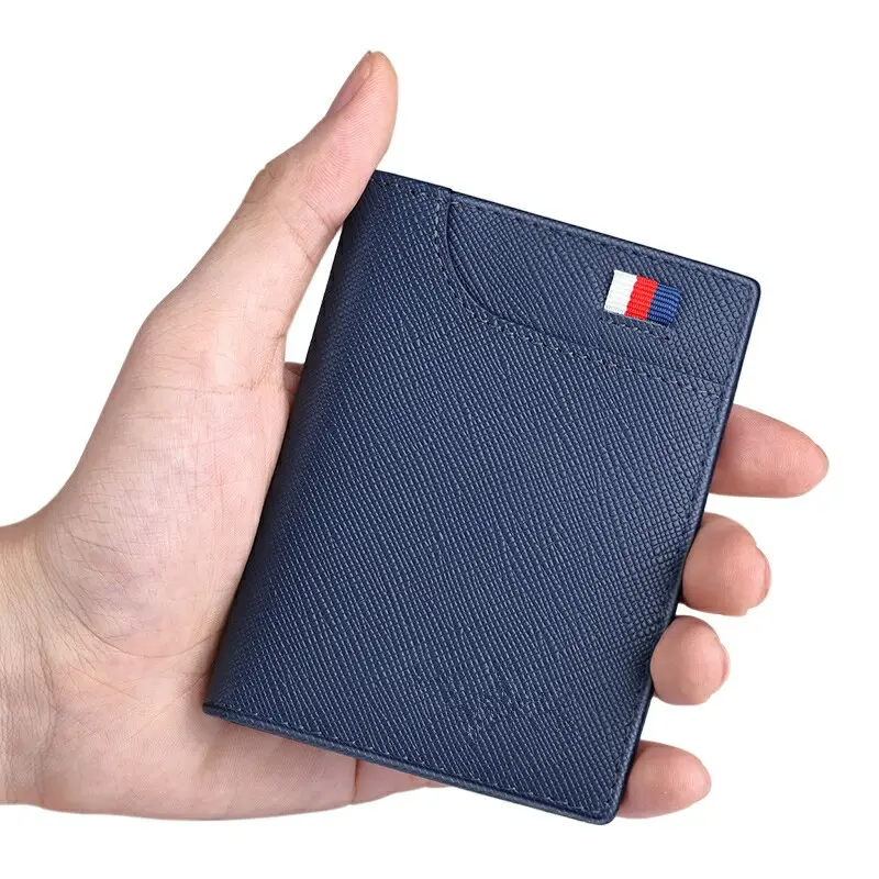 2020 Fashion Design Genuine Leather Vintage credit card holder wallet for men