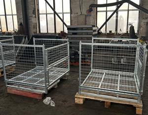 <span class=keywords><strong>Cage</strong></span> de stockage galvanisée pliable pour entrepôt robuste de haute qualité et de grande capacité vente à chaud en usine vente directe - Product Image 3